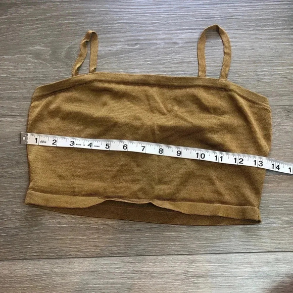 Forever 21 Bronze Cardigan Sweater And Cropped Cami Set Size Medium - Picture 5 of 16